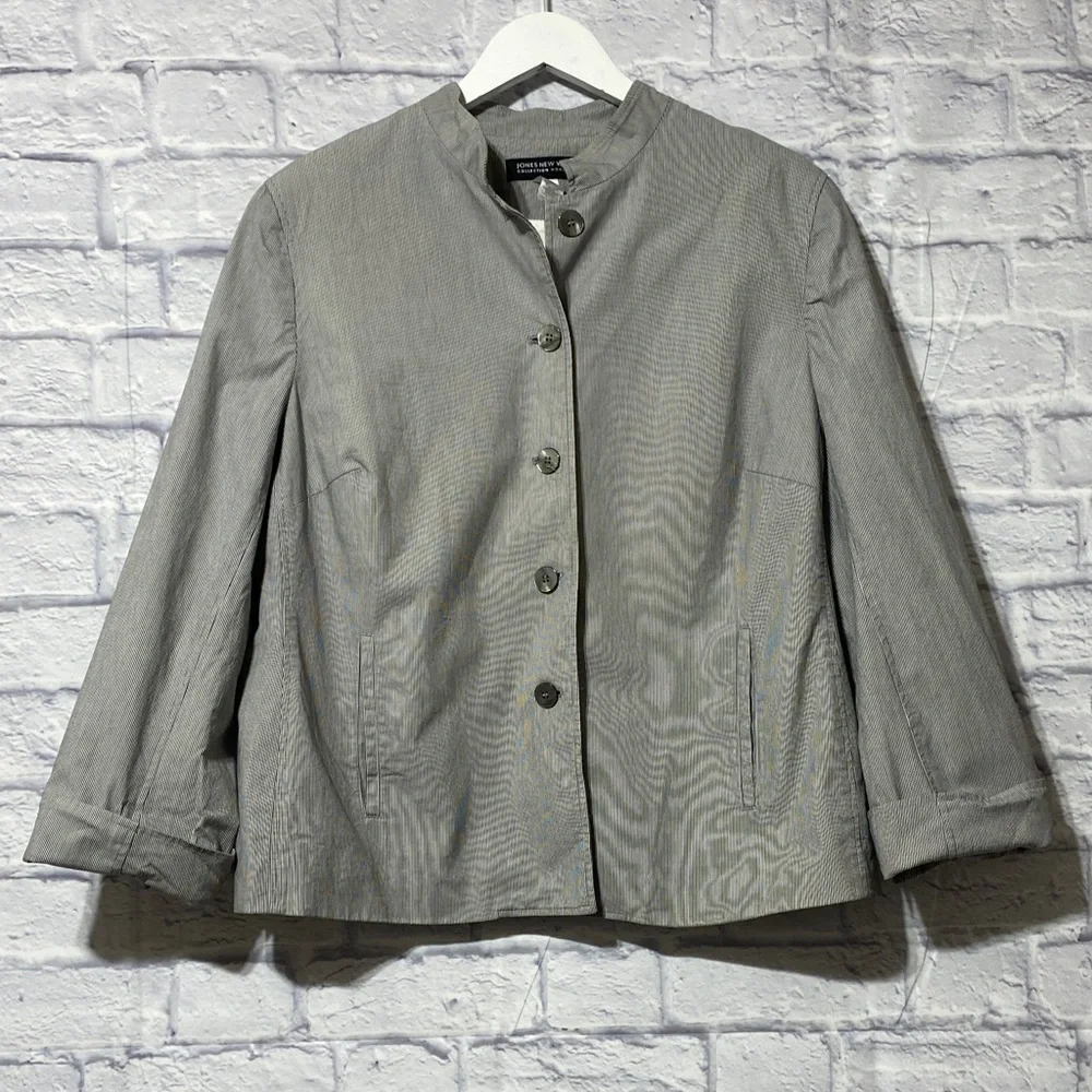 Jones New York Light Gray Women's Blazer